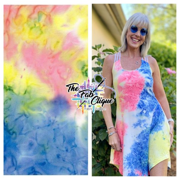 Neon Classic Real Tie Dye on Double Brushed Poly (Multi Color)